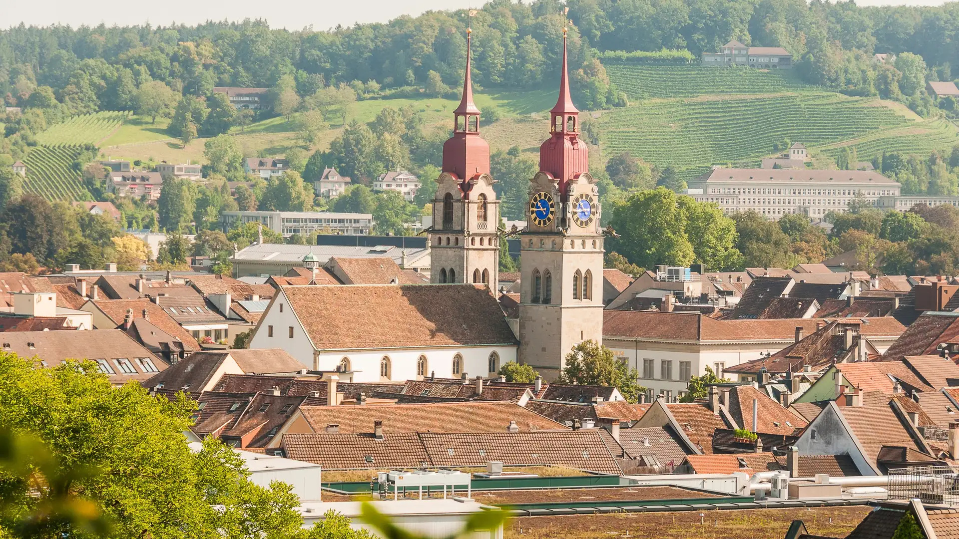 Altstadt von Winterthur mit der Stadtkirche
